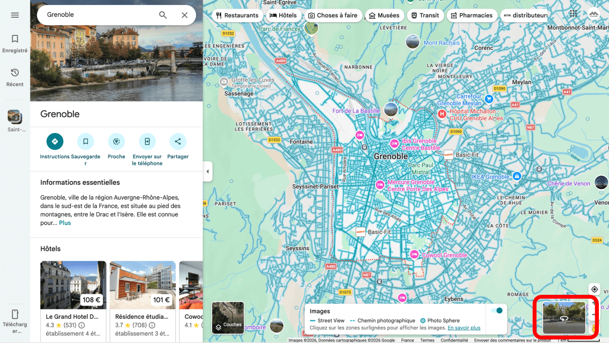 A city's 360° photo album on Google Maps