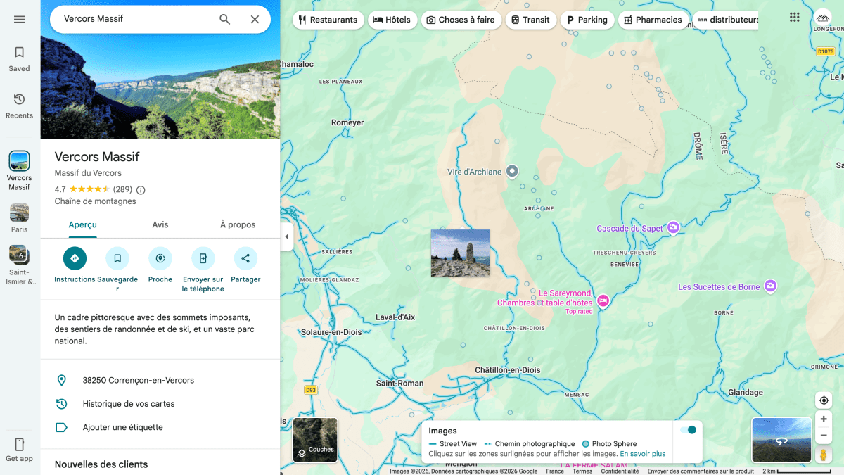 Continuous Street View coverage on Google Maps