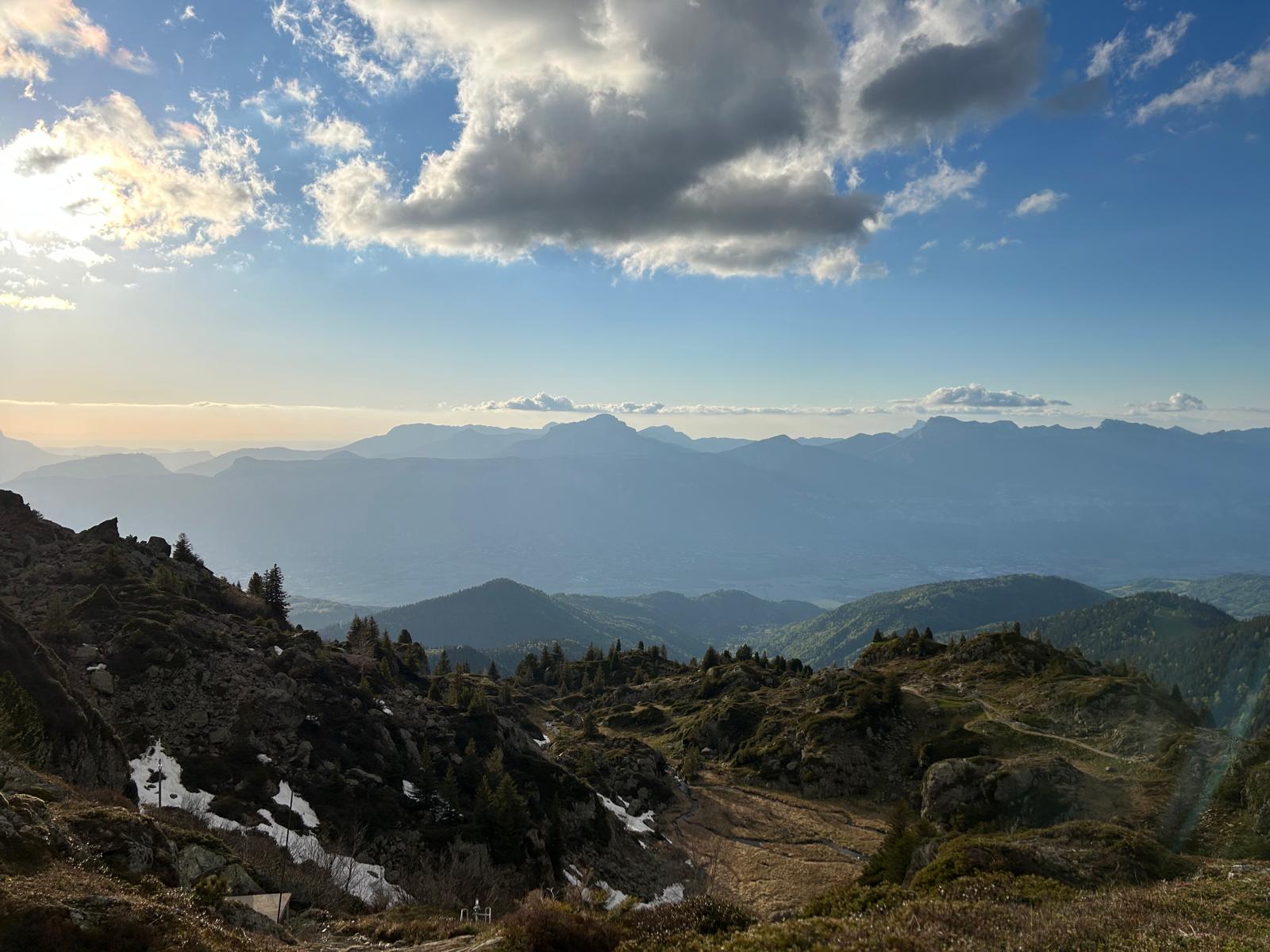 View of Lac du Crozet in spring, Belledonne, France